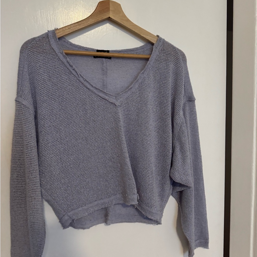 Urban Outfitters Light Purple V-Neck Sweater